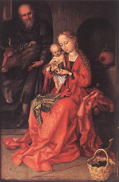 Martin Schongauer The Holy Family oil painting image